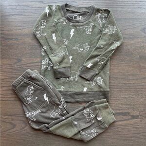 Boys Chaser Dino & Lightening Sweatsuit (size 4)